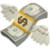 Money with wings illustration